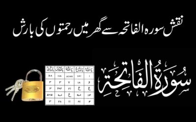 Naqsh Surah Fatiha Se Ghar Mein Rehmat Ki Barish